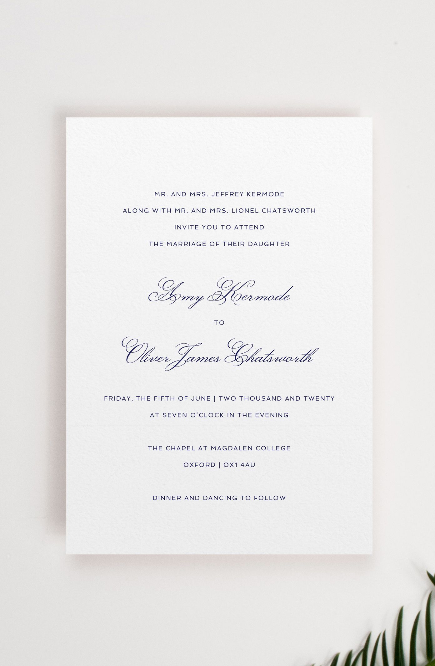 Traditional Wedding Invitation Cards!: Right & Proper | Personalise & Print at