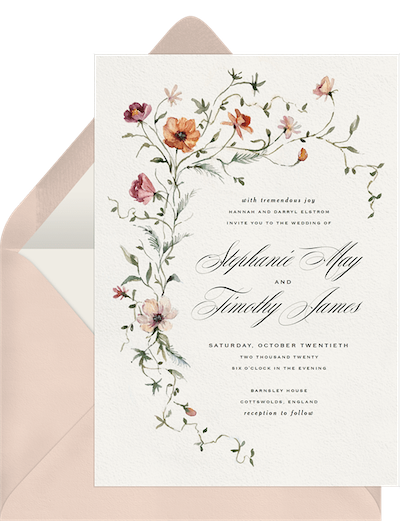 Your Sweet and Simple Guide to Formal Wedding Invitation Wording
