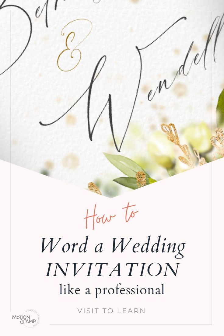 Word a Wedding Invitation like a Professional | Wedding Invite Wordings & Etiquette Guide